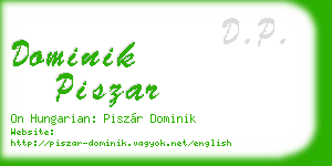 dominik piszar business card
